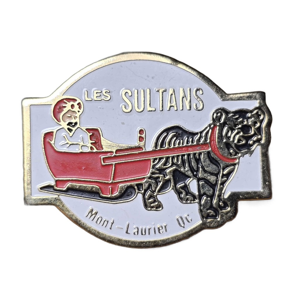 Les Sultans Mont-Laurier Quebec Snowmobile Club Enamel Lapel Vest Hat Pin D15